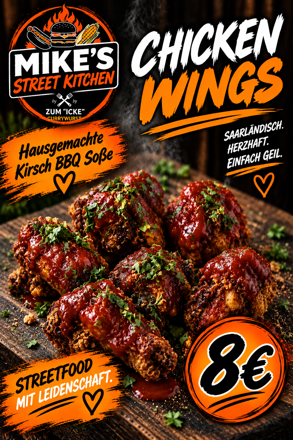 Chicken Wings – 8 Euro