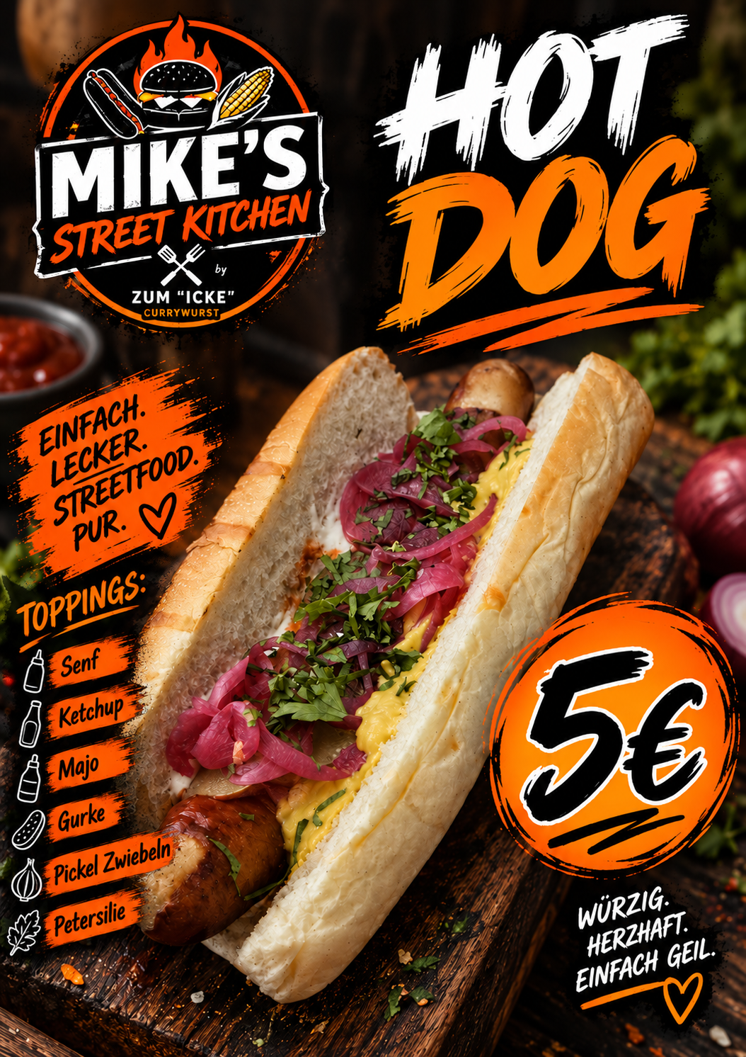 Hot Dog – 5 Euro
